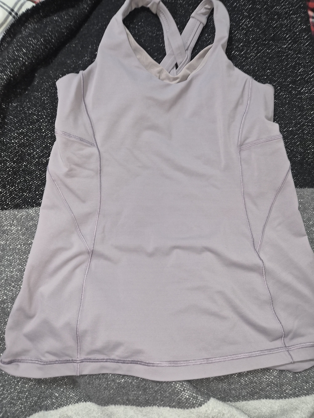 lululemon athletica Pale Lavender Cross-Back Tank